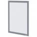 Nobo Self-adhesive Magnetic Poster Frame A4, Silver (Pack of 2) 1915696