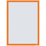 Nobo Self-adhesive Magnetic Poster Frame A3, Orange (Pack of 2) 1915698