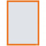 Nobo Self-adhesive Magnetic Poster Frame A3, Orange (Pack of 2) 1915698