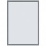 Nobo Self-adhesive Magnetic Poster Frame A3, Silver (Pack of 2) 1915699