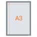 Nobo Self-adhesive Magnetic Poster Frame A3, Silver (Pack of 2) 1915699