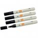 Nobo Whiteboard Pens, Bullet Tip Marker - 4 Pack 1915707