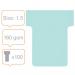 Nobo T-Card Size 1.5 Light Blue (Pack 100) - Outer carton of 5 2001506