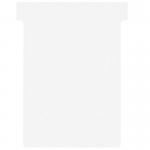 Nobo T-Cards Tab Top 15mm W92x Bottom W80x Full H120mm Size 3 White (Pack of 100) - Outer carton of 5 2003002