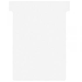 Nobo T-Cards Tab Top 15mm W92x Bottom W80x Full H120mm Size 3 White (Pack of 100) - Outer carton of 5 2003002