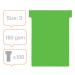 Nobo T-Cards Size 3 Green (Pack 100) - Outer carton of 5 2003005