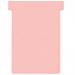 Nobo T-Cards Tab Top 15mm W92x Bottom W80x Full H120mm Size 3 Light Pink (Pack of 100) - Outer carton of 5 2003008