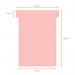 Nobo T-Cards Tab Top 15mm W92x Bottom W80x Full H120mm Size 3 Light Pink (Pack of 100) - Outer carton of 5 2003008