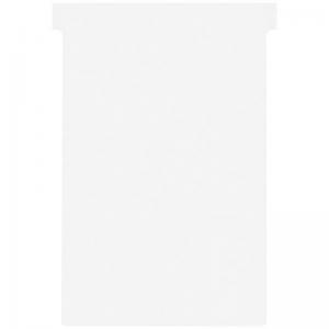 Nobo T-Cards Tab Top 15mm W124x Bottom W112x Full H180mm Size 4 White