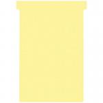 Nobo T-Cards Tab Top 15mm W124x Bottom W112x Full H180mm Size 4 Yellow (Pack of 100 - Outer carton of 5 2004004