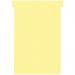 Nobo T-Cards Tab Top 15mm W124x Bottom W112x Full H180mm Size 4 Yellow (Pack of 100 - Outer carton of 5 2004004