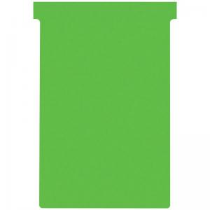 Nobo T-Cards Size 4 Green Pack 100 - Outer carton of 5 2004005