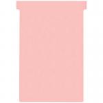 Nobo T-Cards Size 4 Light Pink (Pack 100) - Outer carton of 5 2004008