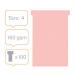 Nobo T-Cards Size 4 Light Pink (Pack 100) - Outer carton of 5 2004008