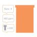 Nobo T-Cards Size 4 Orange (Pack 100) - Outer carton of 5 2004009