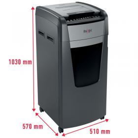 Rexel Optimum AutoFeed+ 600X Automatic Cross Cut Paper Shredder Black 2020600X