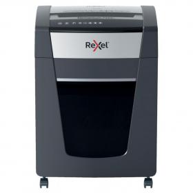 Rexel P420+ Cross Cut Paper Shredder, Shreds 20 Sheets At Once, P4 Security Level, Jam-Free Technology, Office Use, 30 Litre Pull-Out Bin, Black 2021420XEU