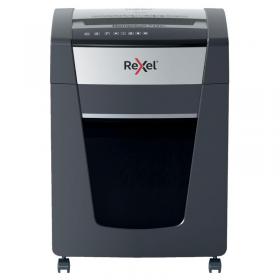 Rexel P420+ Cross Cut Paper Shredder Shreds 20 Sheets At Once P4 Security Level Jam-Free Technology Office Use 30 Litre Pull-Out Bin Black 2021420XEU