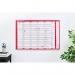 Nobo Aluminium Chart Track Two Rails Upper and Lower For 915mm Planner Chart (Pack 2) 20360