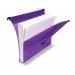 Rexel Foolscap Heavy Duty Suspension Files with Tabs and Inserts for Filing Cabinets, 30mm base, Polypropylene, Assorted Colours, Multifile Extra, Pac 2101578