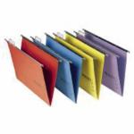 The photograph captures a set of sleek and durable ACCO Brands Suspension Filing Rexel Foolscap Suspension Files. Each file is designed with tabs and inserts, making organization and retrieval of documents a breeze. The 15mm V-base allows for ample storage space, while the assorted colours add a touch of vibrancy to any filing cabinet. Made with 100% recycled manilla, these files are not only functional, but also environmentally friendly. The pack of Multifile Plus files (quantity not specified) is perfect for those with large filing needs.