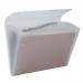 Rexel Ice Expanding Files Durable Polypropylene With Tabs 13 Pockets A4 Clear - Outer carton of 10 2102035