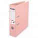 The ACCO Brands Lever Arch Files Rexel A4 Lever Arch File in Peach has a 75mm spine width and comes in a set of 10. The file features the Solea No.1 Power design on the cover. The outer carton of the files is sturdy and well-constructed. The peach color adds a touch of warmth and brightness. Elegantly designed, these files are perfect for keeping important documents organized and secure.