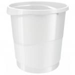 Rexel Choices Waste Bin, Plastic, 14 Litre Capacity, White 2115620