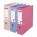 This photo shows a set of three lever arch files from ACCO Brands. The files are made from polypropylene and come in assorted colors. Each file has a 75mm spine and is designed to hold A4 sized documents. The front of each file is decorated with the Rexel No.1 Solea design. These files are perfect for organizing and storing important papers.