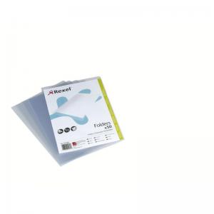 Rexel Economy A4 Document Folder, Glass Clear, 120mic, Cut Flush, Copy