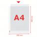 Esselte Quality Pocket A4, glass clear, 0.07 mm 30% pre-consumer recycled PP (Pack 100) 23752
