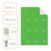 Nobo Printable T-Cards Size 2 Green (Pack 20) 2402005