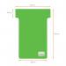 Nobo Printable T-Cards Size 2 Green (Pack 20) 2402005