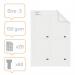 Nobo Printable T-Cards Size 3 White (Pack 20) 2403002