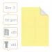 Nobo printable T- Cards Size 3 - Yellow - Pack size 20 sheets (4 T-Cards per sheet) total 80 T-Cards 2403004