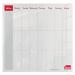 Sasco Semi Opaque Acrylic Mini Whiteboard Weekly Planner Desktop 450x450mm 2410179