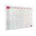 Sasco Semi Opaque Acrylic Mini Whiteboard Weekly Planner Desktop 600x450mm 2410180