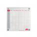 Sasco Semi Opaque Acrylic Mini Whiteboard Weekly Planner Mounted 300x300mm 2410181