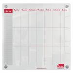 Sasco Semi Opaque Acrylic Mini Whiteboard Weekly Planner Mounted 450x450mm 2410182