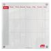 Sasco Semi Opaque Acrylic Mini Whiteboard Weekly Planner Mounted 450x450mm 2410182