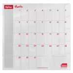 Sasco Semi Opaque Acrylic Mini Whiteboard Monthly Planner Desktop 450x450mm 2410185