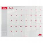 Sasco Semi Opaque Acrylic Mini Whiteboard Monthly Planner Desktop 600x450mm 2410186