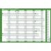 Sasco 2023/24 Fiscal Year Wall Planner with wet wipe Pen & sticker pack, Board Mounted, 915W x 610mmH - Outer carton of 10 2410201