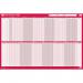 Sasco 2023 Staff Year Wall Planner with wet wipe Pen & sticker pack, Board Mounted, 915W x 610mmH - Outer carton of 10 2410204