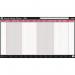 Sasco 2024 Annual Holiday Year Wall Planner with wet wipe pen & sticker pack, Black & Red, Poster Style, 750mmW x 410Hmm - Outer Carton of 10 2410230