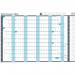 Sasco 2024 Value Year Wall Planner, Blue, Board Mounted, 915mmW x 610mmH - Outer Carton of 10 2410236