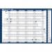 Sasco 2026 Original Year Wall Planner with wet wipe pen & sticker pack, Blue, Poster Style - Outer carton of 10 2410262
