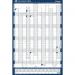 The photo shows a blue ACCO Brands Planner Sasco 2026 Portrait Year Wall Planner, featuring a wet wipe pen and sticker pack. It has a poster style design and comes in an outer carton of 10 units.