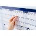 Sasco 2026 Original Year Wall Planner with wet wipe pen & sticker pack, Blue, Poster Style - Outer carton of 10 2410278