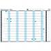 This photo features a wall planner by ACCO Brands, specifically the Sasco 2026 Value Year Planner in blue. The planner is board mounted and comes in a carton of 10. Perfect for staying organized and on top of your schedule.